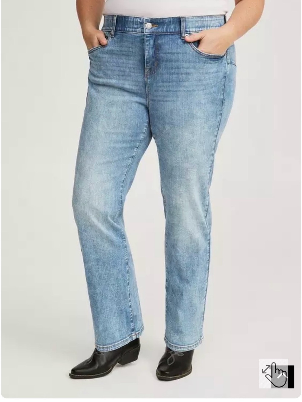 Torrid size 14S Bombshell Straight High-Rise Jean- Valencia